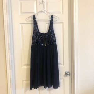 Navy blue dress